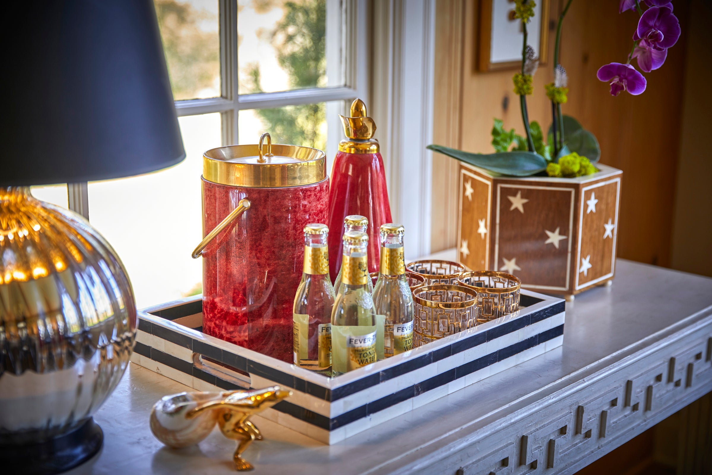 cachepot, bone inlay, bone inlaid, bone cachepot, bone inlaid cachepot, bone inlay cachepot, moroccan cachepot